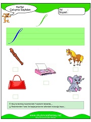 F Sesi Çalışma Sayfaları